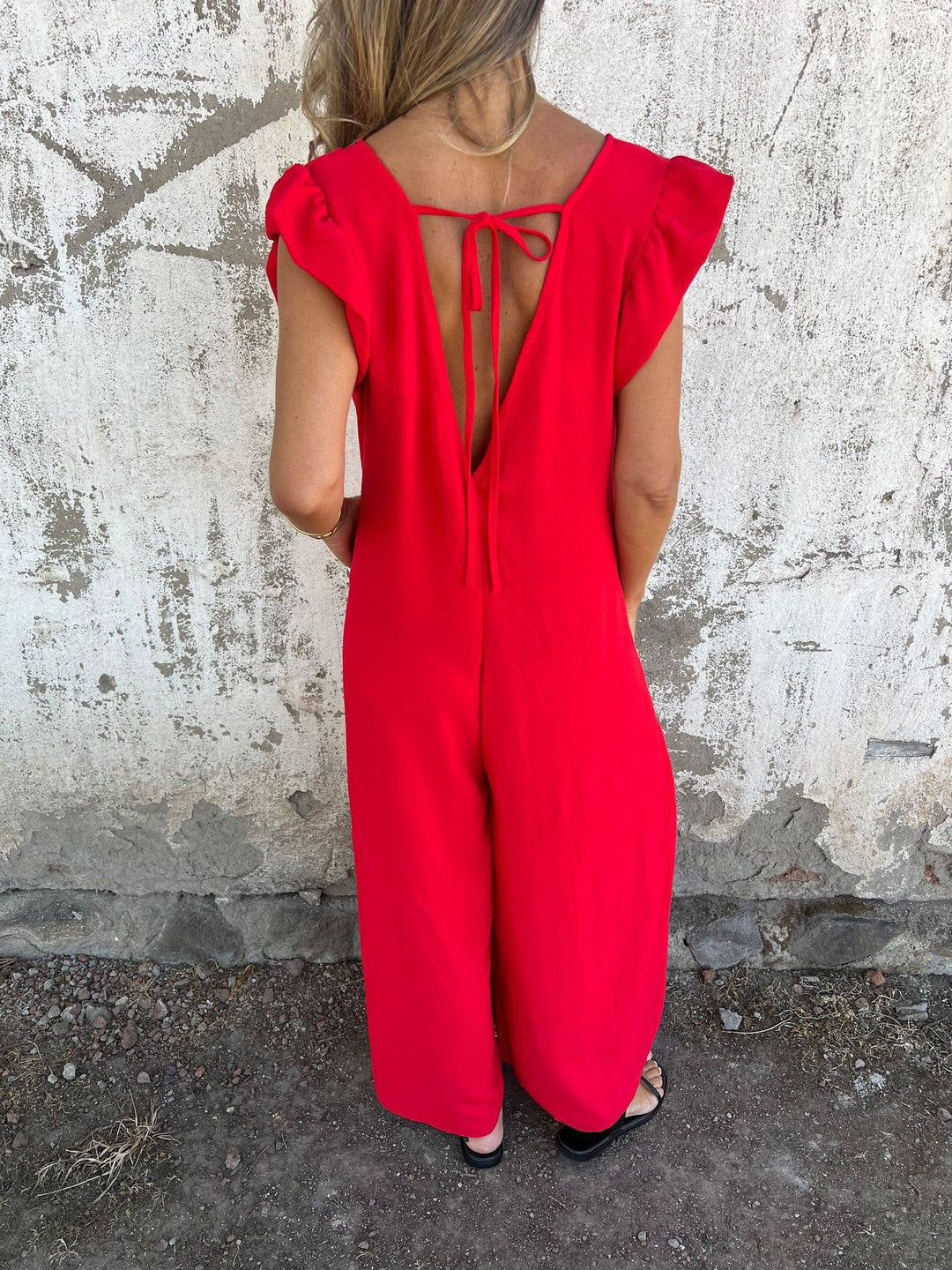 CASSANDRA™ - Stylish V-Neck Jumpsuit