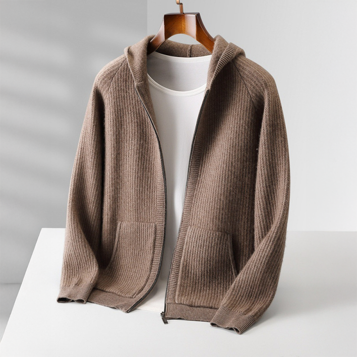 Cashmere Zip Hoodie in Sorrento