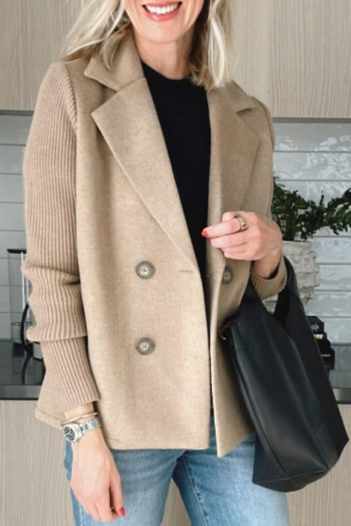 SORELLE™ - Stylish Knit-Sleeve Blazer