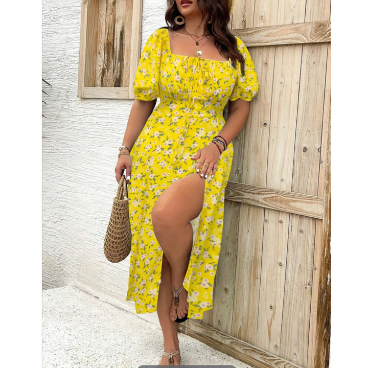 AVENNA™ – Stylish and Comfortable Summer Slit Dress