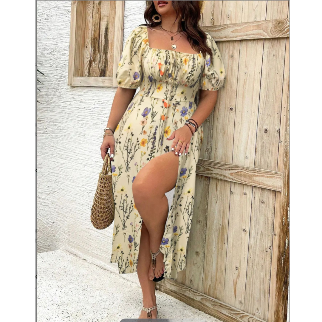 AVENNA™ – Stylish and Comfortable Summer Slit Dress