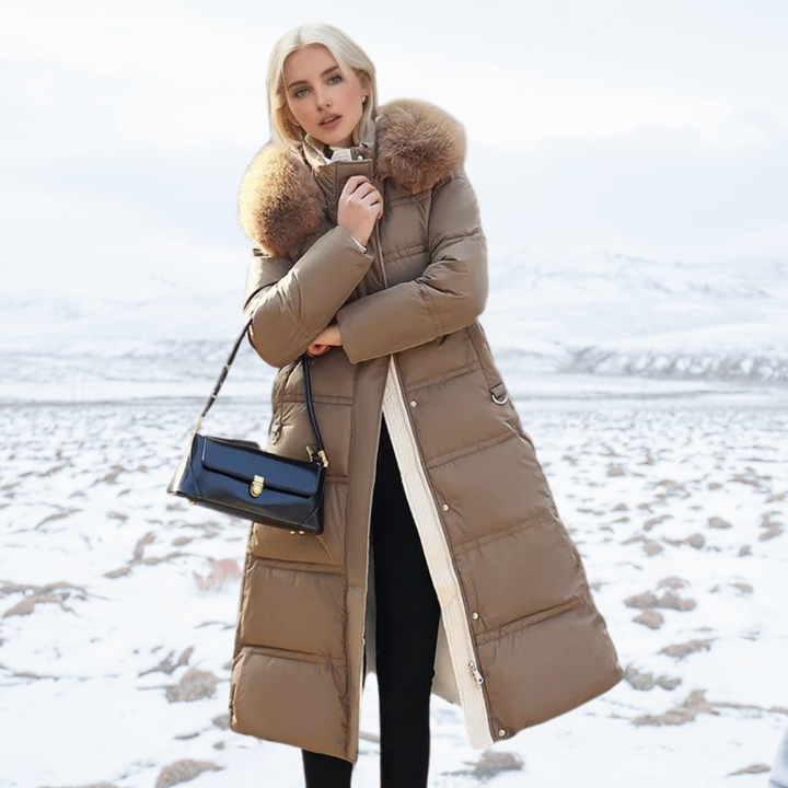 LUCIA™ | Luxury Winter Parka Featuring a Fur-Lined Hood