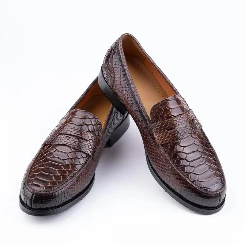 Alfonso Snakeskin Pattern Loafer