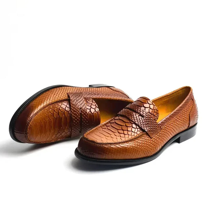 Alfonso Snakeskin Pattern Loafer