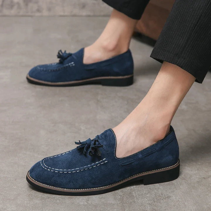 Daytona Suede Loafer with Tassel Detail