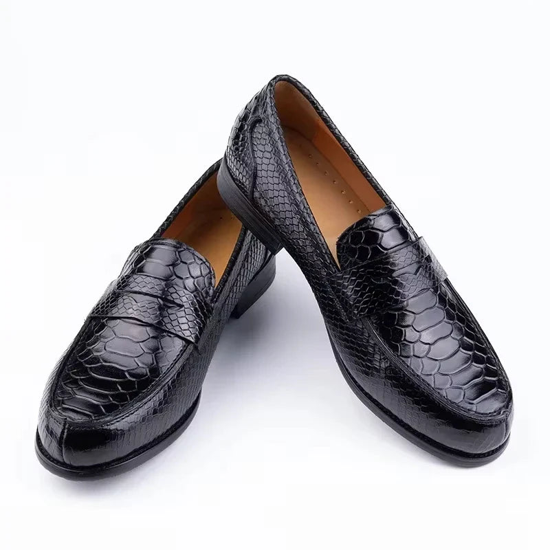 Alfonso Snakeskin Pattern Loafer